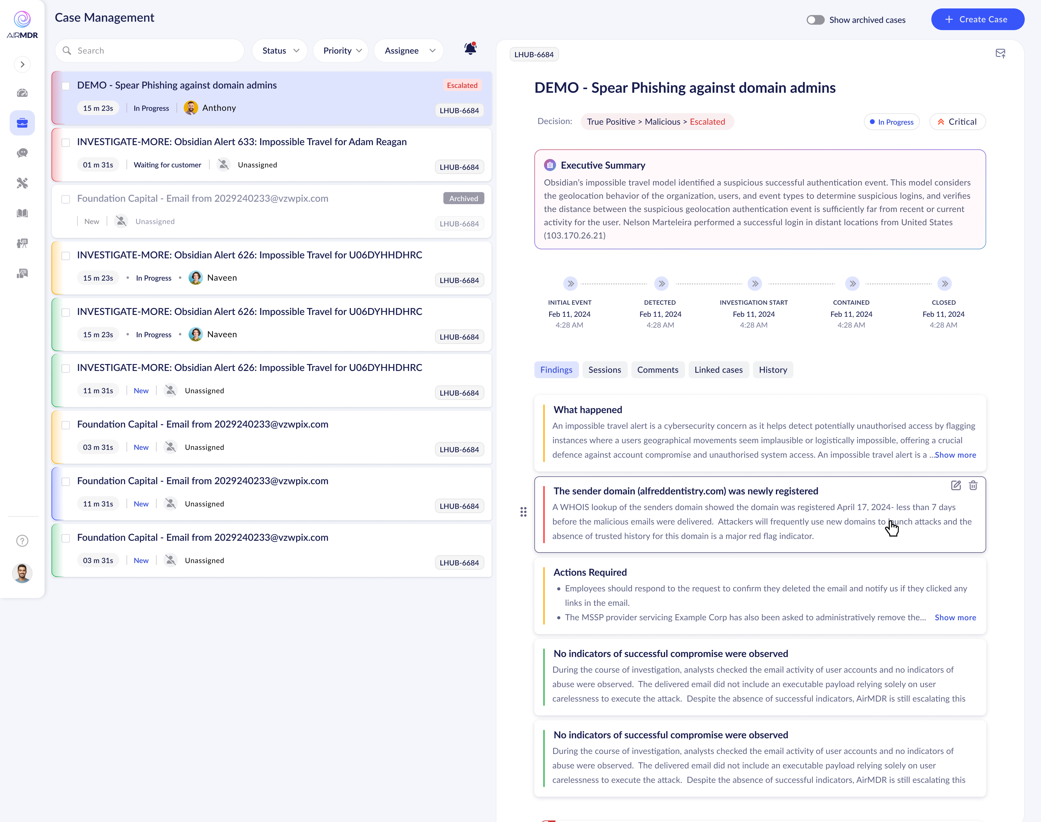 Interaction refinement